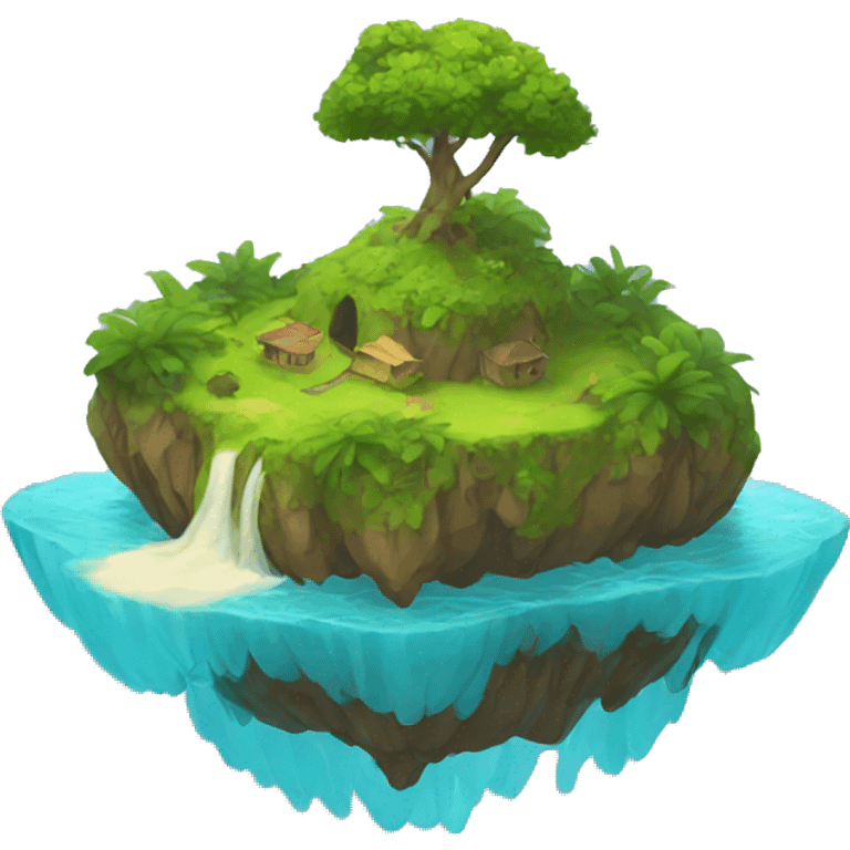 Floating island emoji