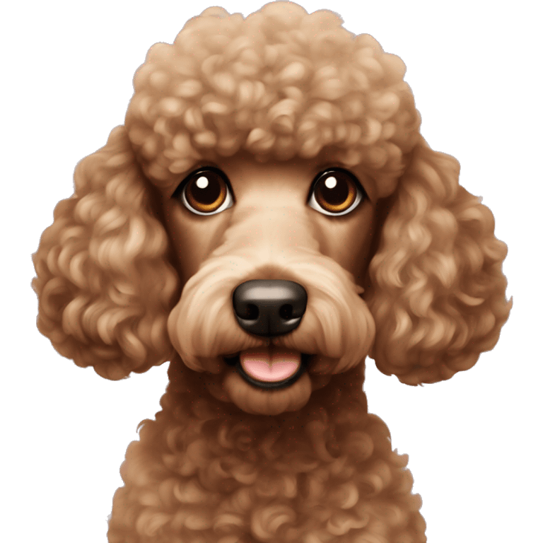 Poodle brown  emoji