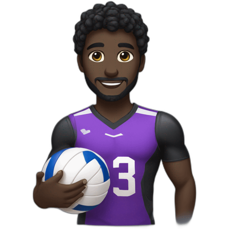 black panther with voleyball emoji