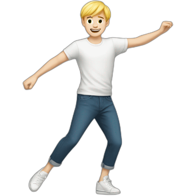 white boy dancing emoji