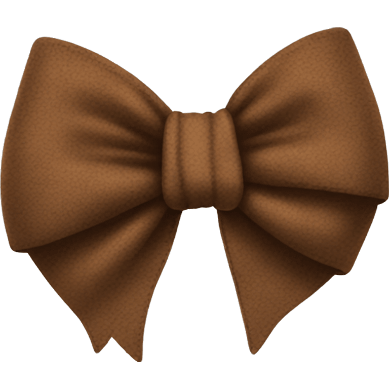 brown flannel bow emoji