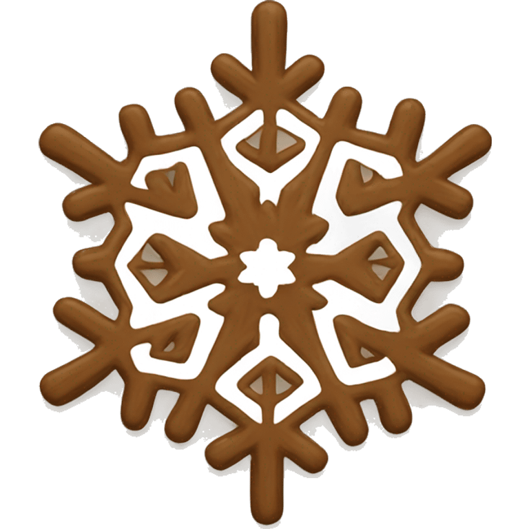 brown snowflake emoji