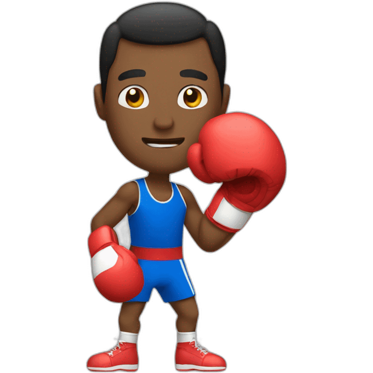 man boxing emoji