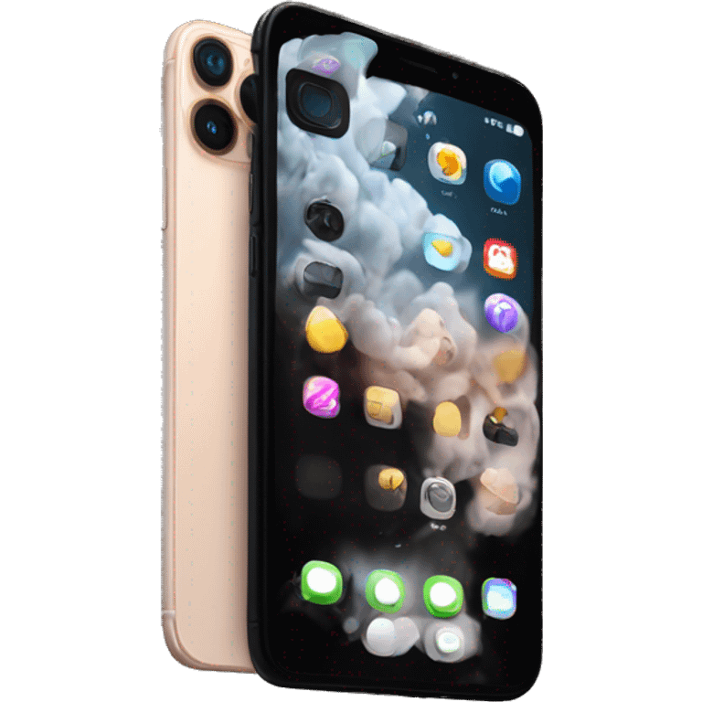 Smartphone Apple 14 pro black  emoji