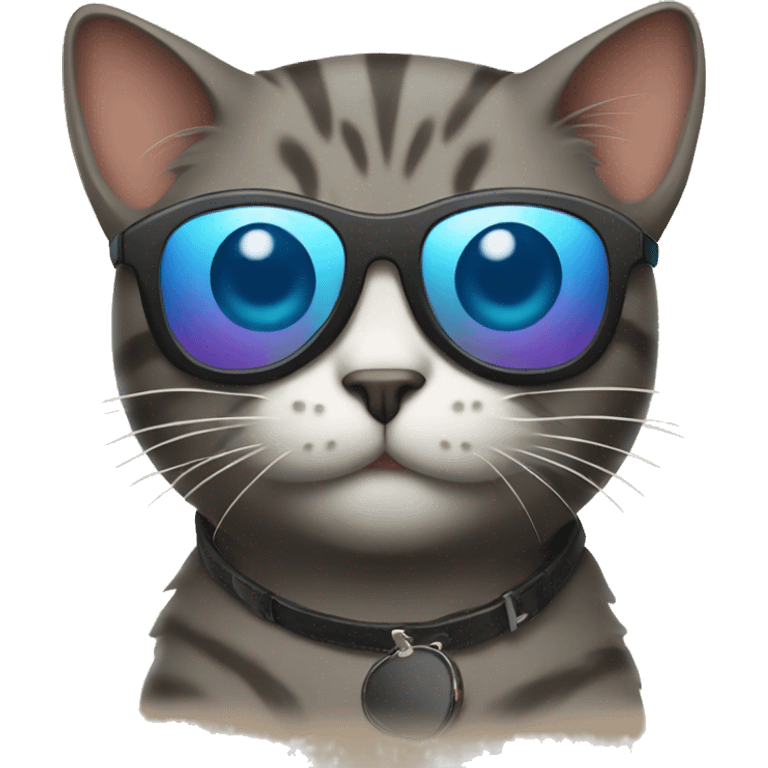 Cat with sunglasses emoji