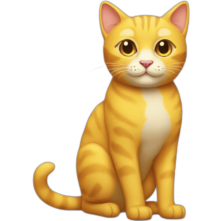 Yellow cat emoji