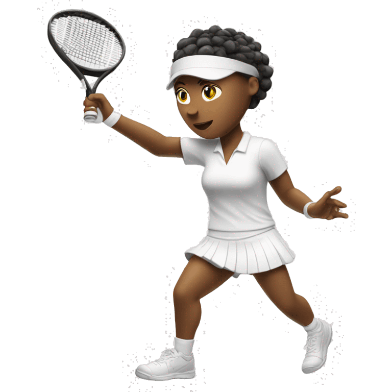 white Tennis player with a headband hitting a forehand  emoji