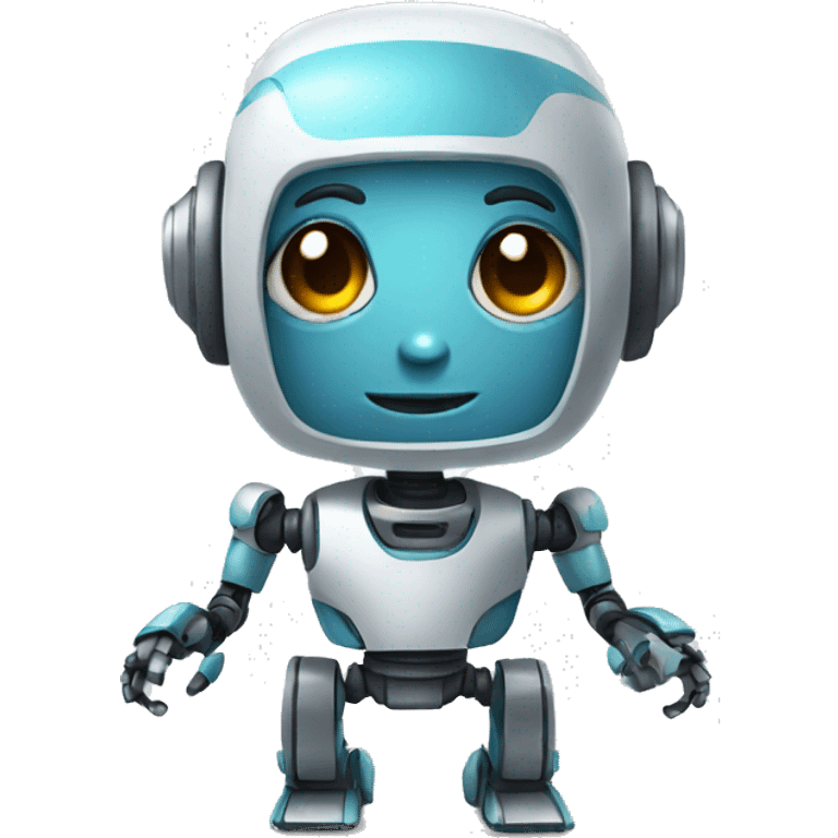 Cute little robot avatar emoji