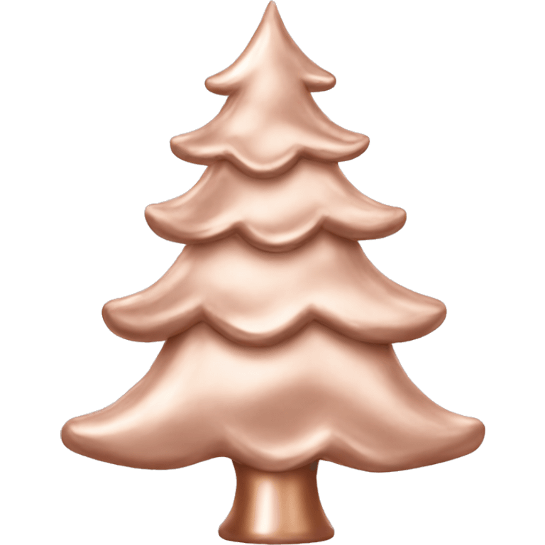 Rose Gold Christmas tree emoji