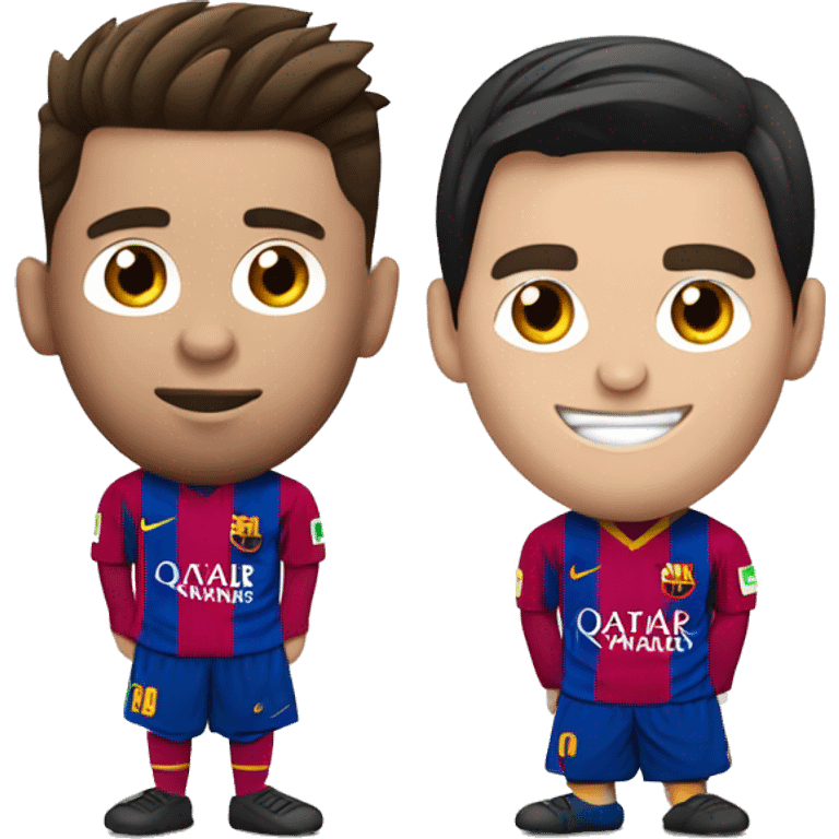 Messi y cristiano ronaldo emoji