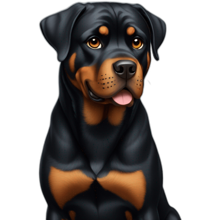 Rottweiler full body emoji