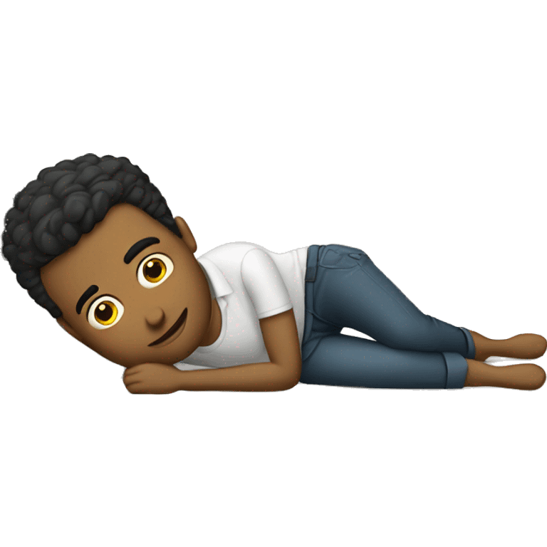 Men lay on bed emoji