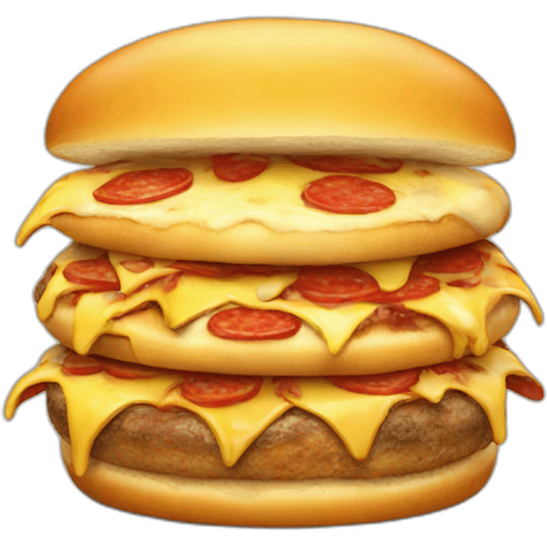 Pizza hamburger emoji