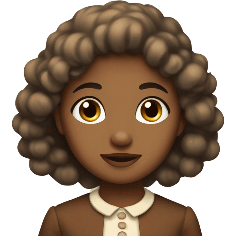 vintage brown cosette emoji