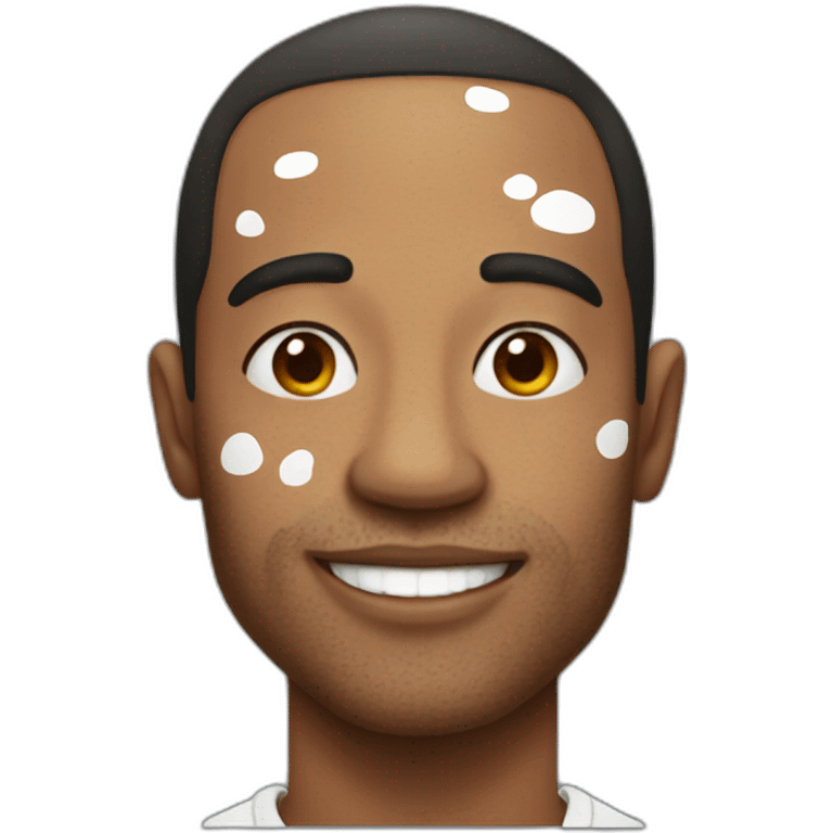 man with vitiligo emoji