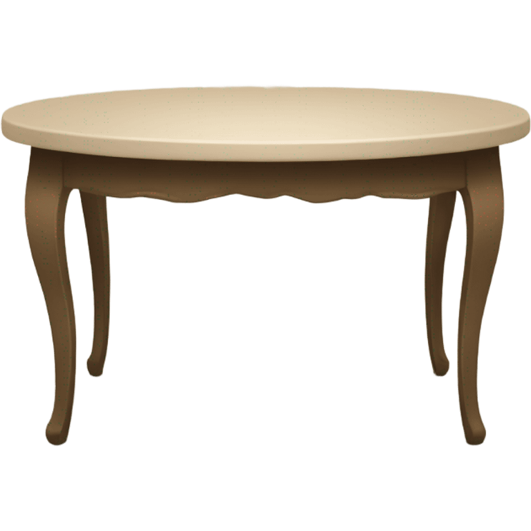 Beige dinner table emoji