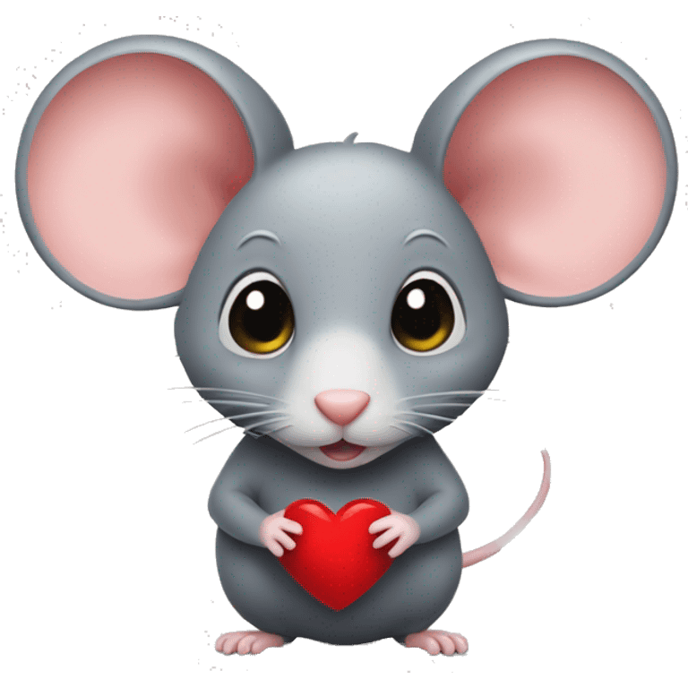 Rat with heart emoji