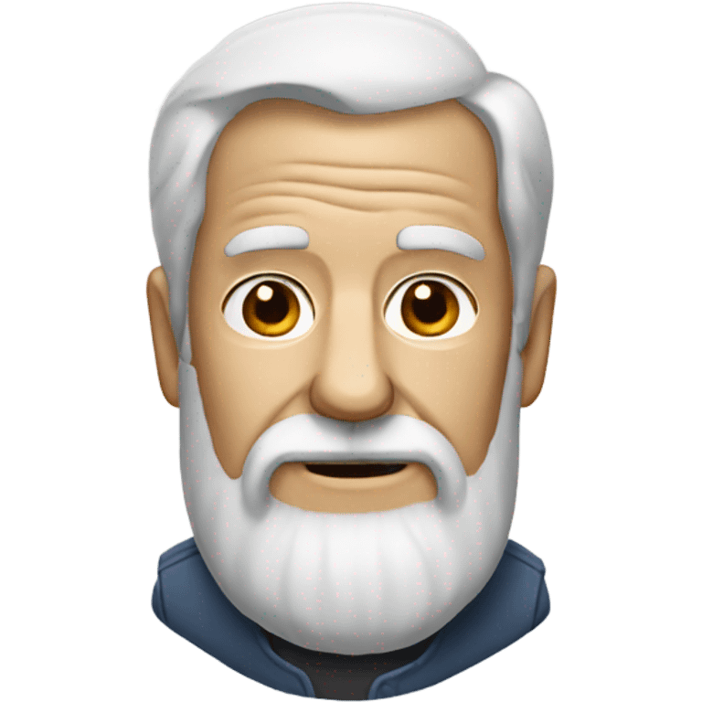 old man with beard portrait emoji