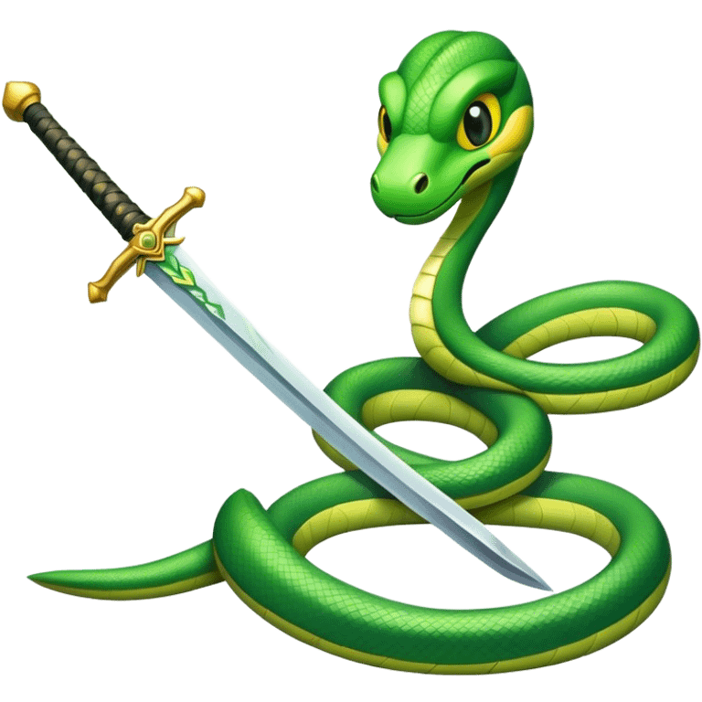 Sword and snake emoji