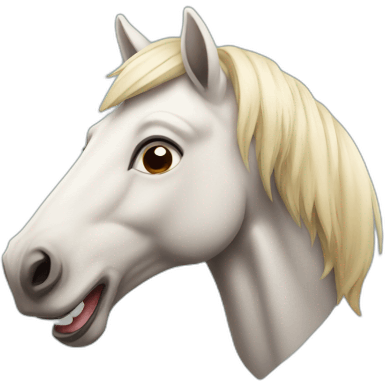 Laughing horse emoji