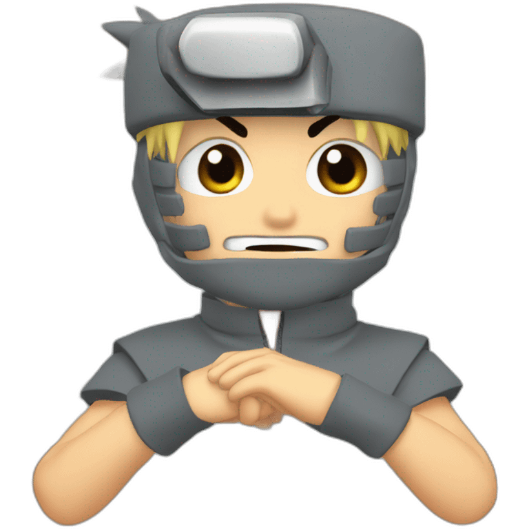 Naruto on a computer emoji