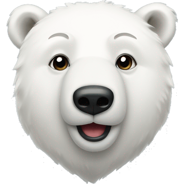 polar bear with heart eyes emoji