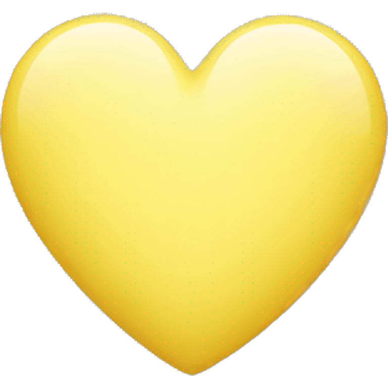 soft yellow heart emoji