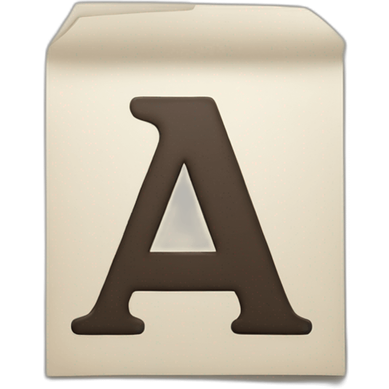 letter A  emoji