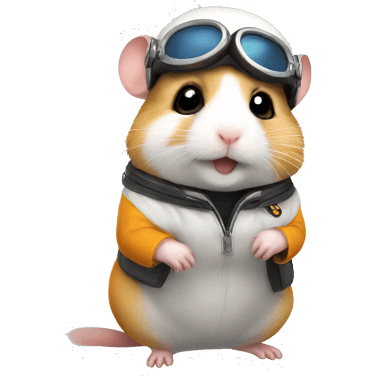 Pilot hamster emoji