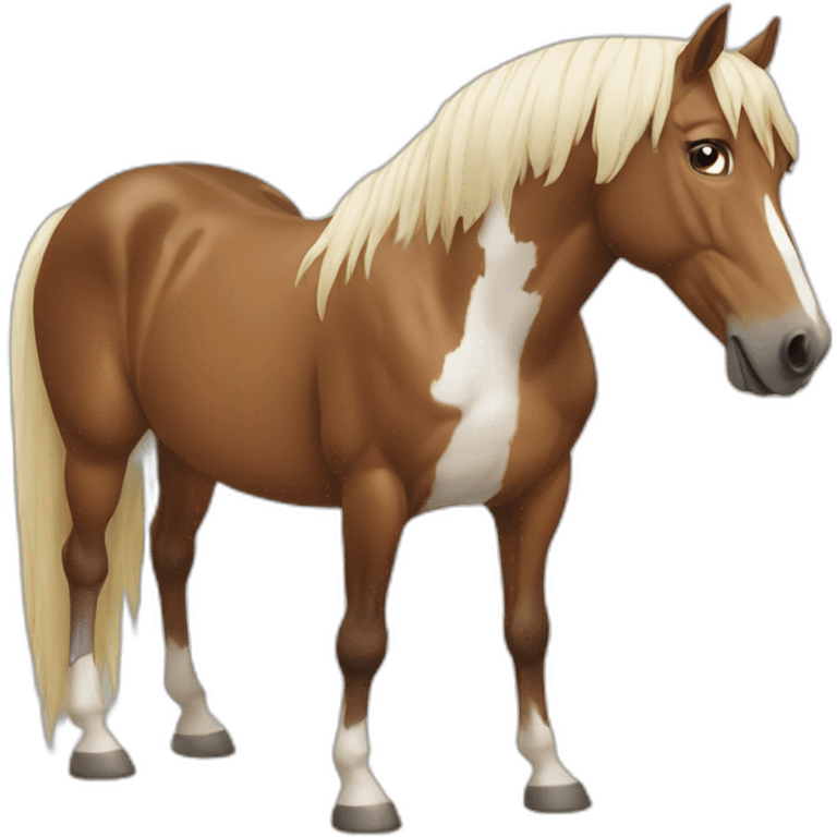 horse eating emoji