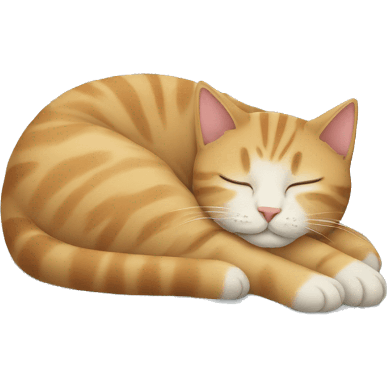 Cat sleeping emoji