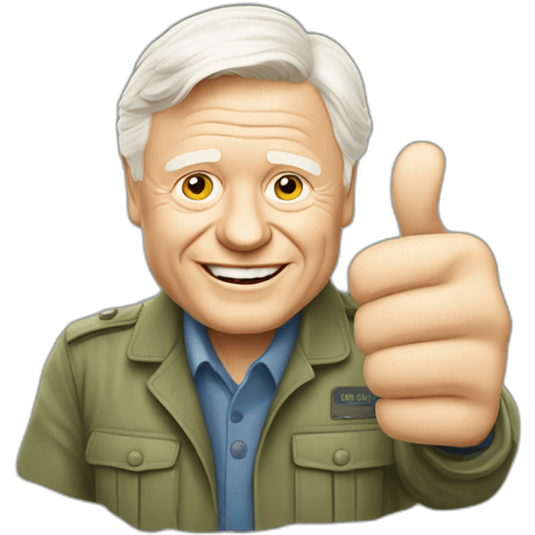 David Attenborough thumbs up emoji