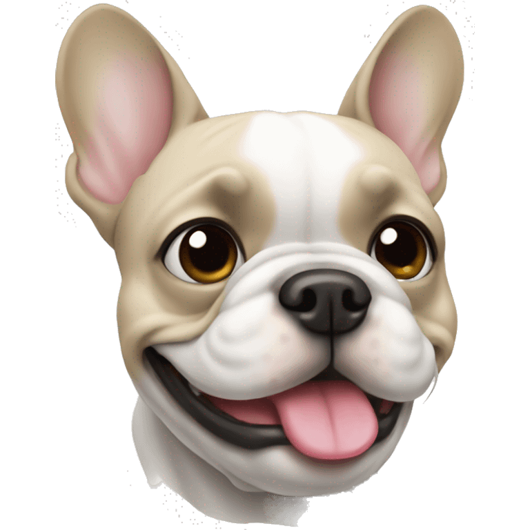 White Frenchie  emoji