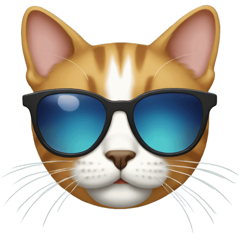 Cat wearing sunglasses emoji