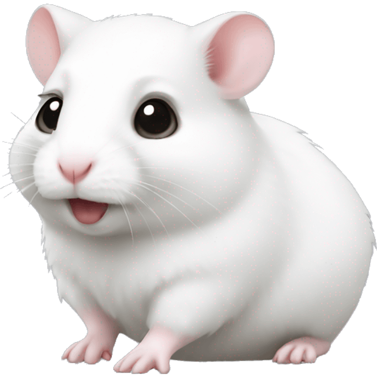 A white hamster  emoji