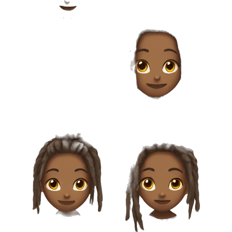 Girl with dreads emoji