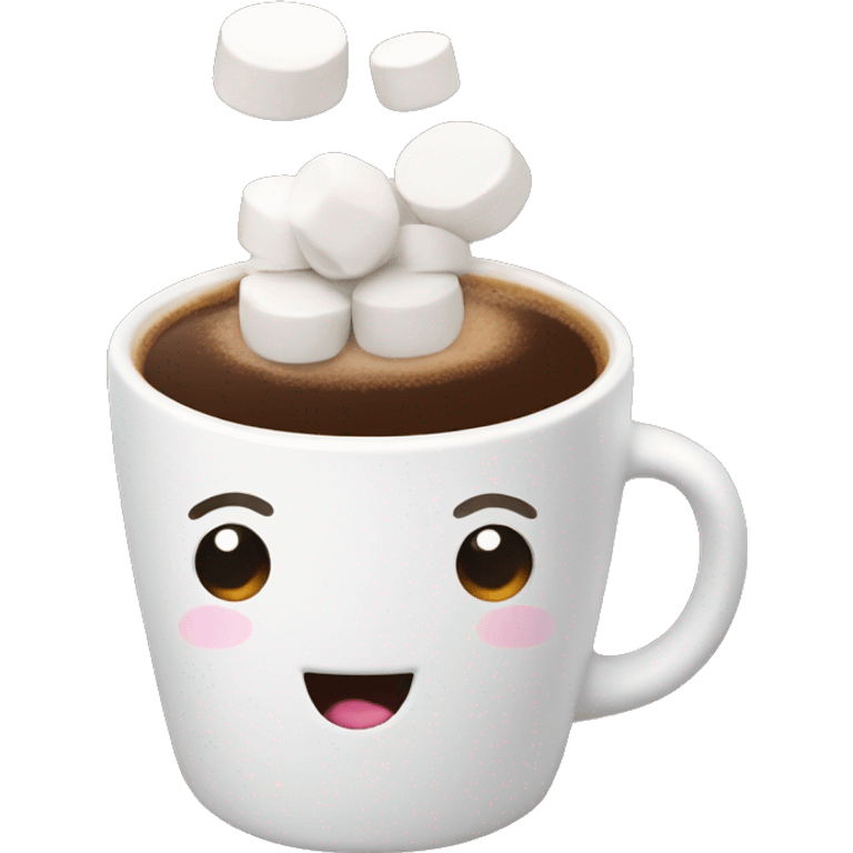 Coffe with marshmallows emoji