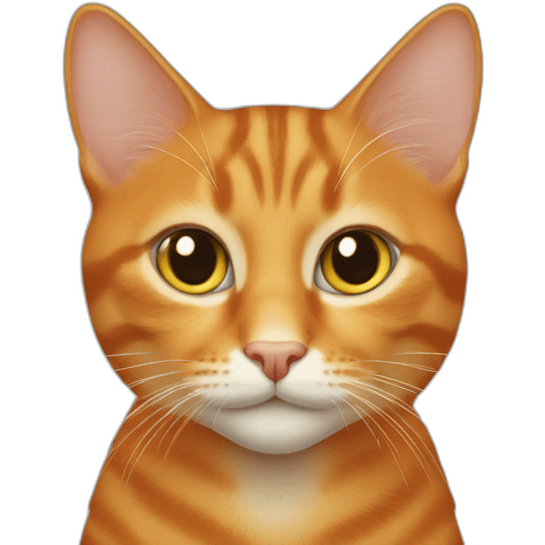 orange female tabby cat emoji