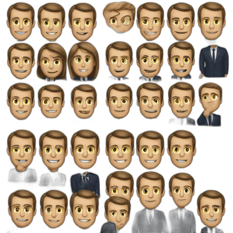 MACRON AVEC UNE BI7RE emoji