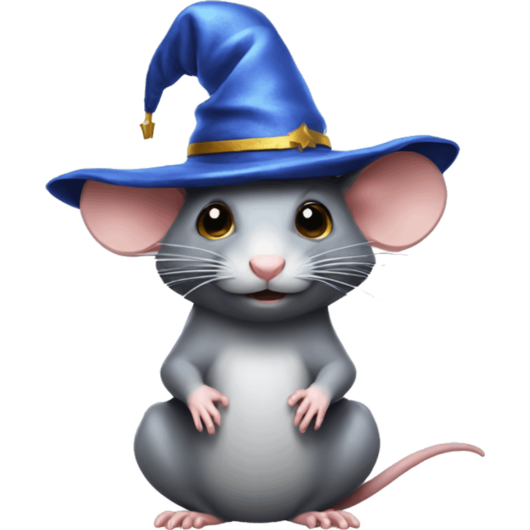 rat with a wizard hat emoji