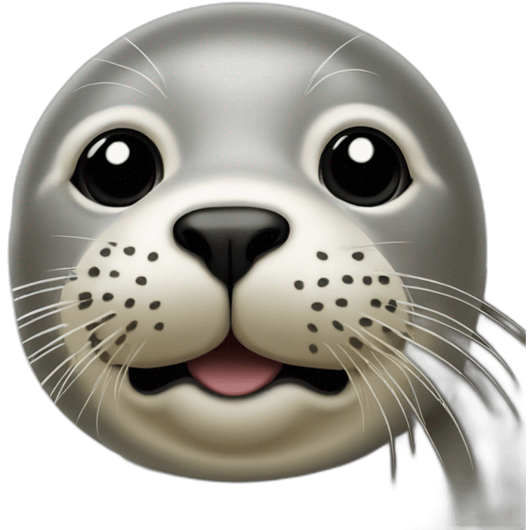 The seal has a large nostril emoji