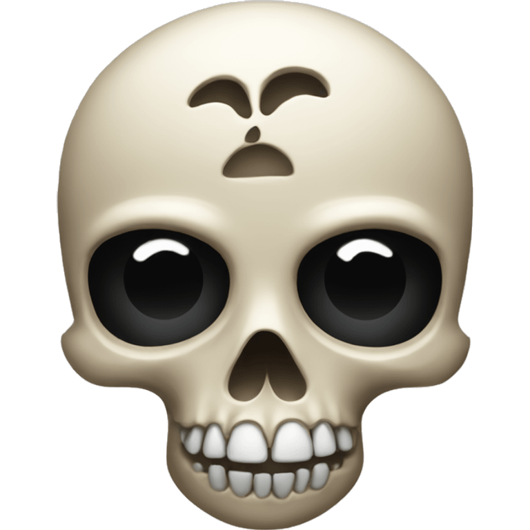 Skull emoji with sungla emoji