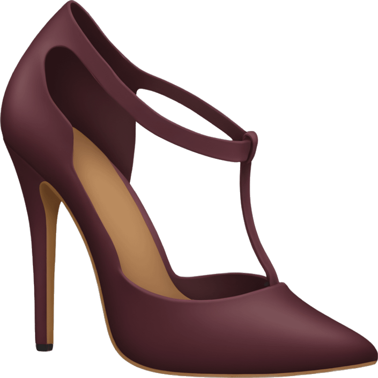 Burgundy stiletto heel emoji