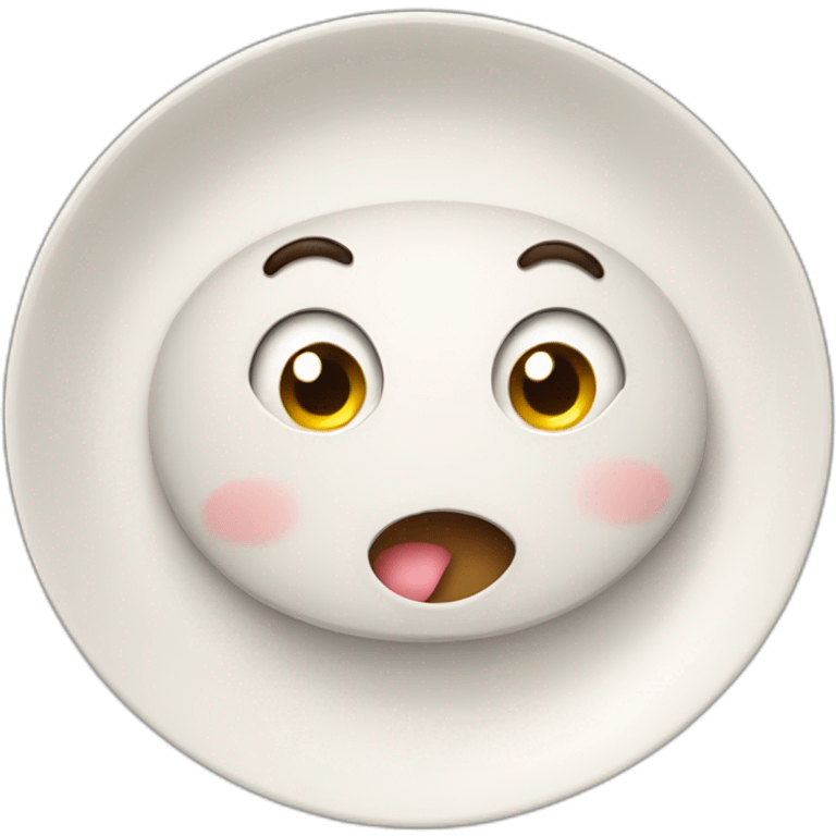 puzzled cute plate emoji