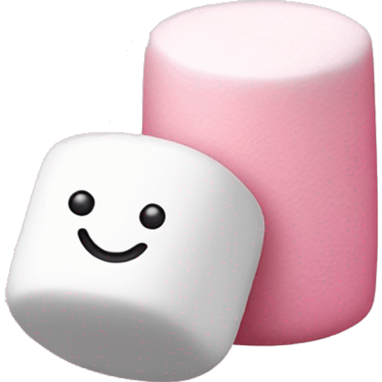 pink and white marshmallows emoji