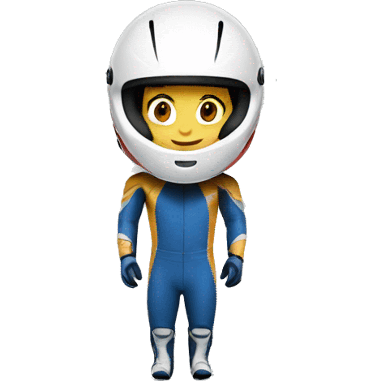 racer male with a helmet emoji