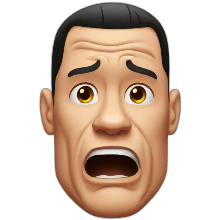 John cena face crying emoji emoji