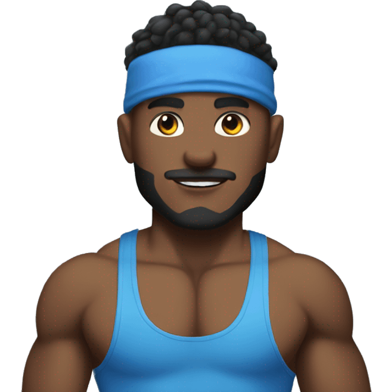 gym bro blue skin emoji