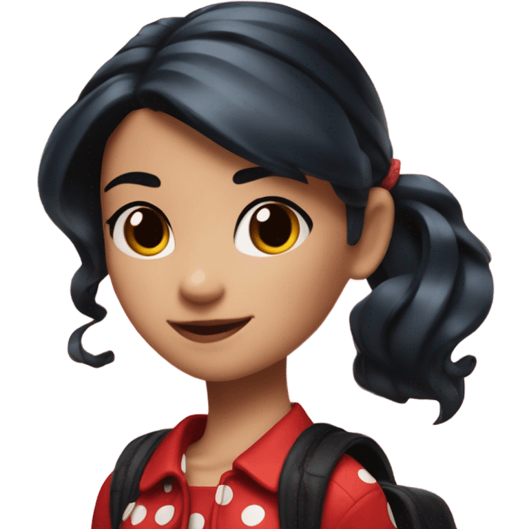 Marinette from Miraculous  emoji