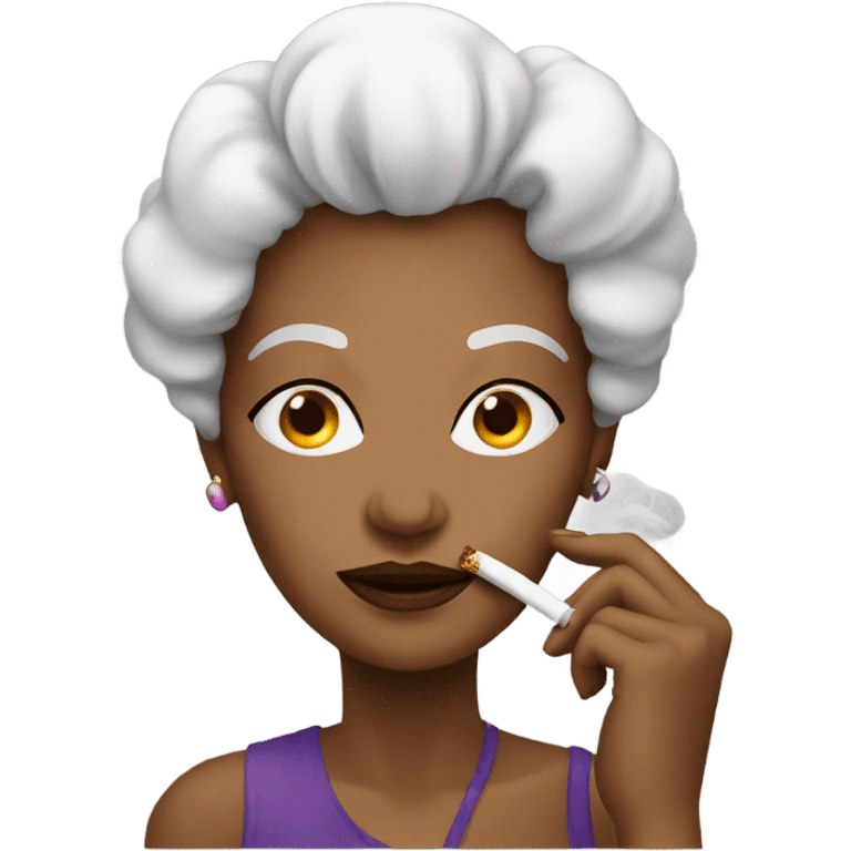 Woman smokin emoji